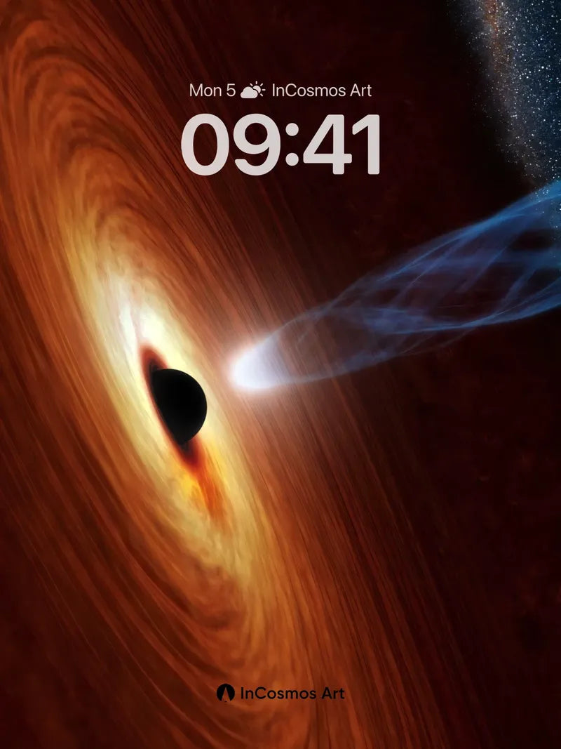 Cosmic Whirl Wallpaper with Light Veil wallpaper for iPhone, iPad & Mac