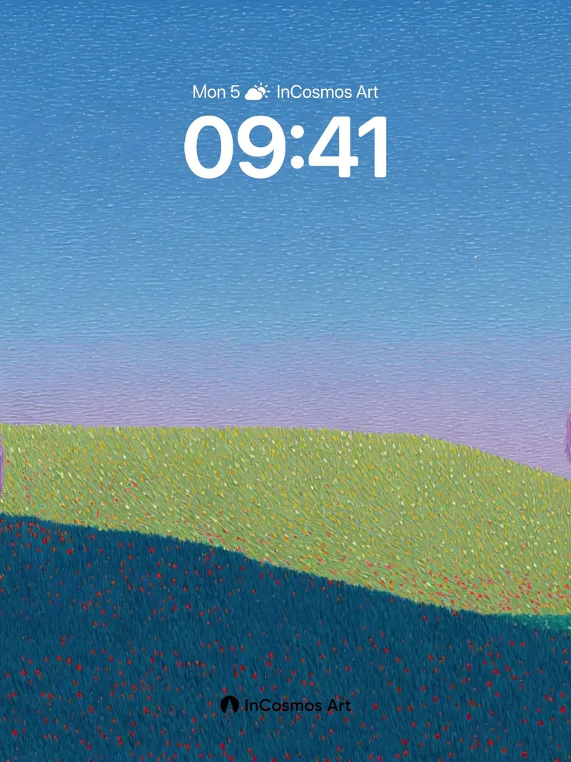 Muted Hush Wallpaper with Woolen Hills