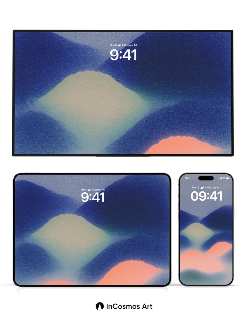 Serenity Drift Wallpaper with Ethereal Peaks