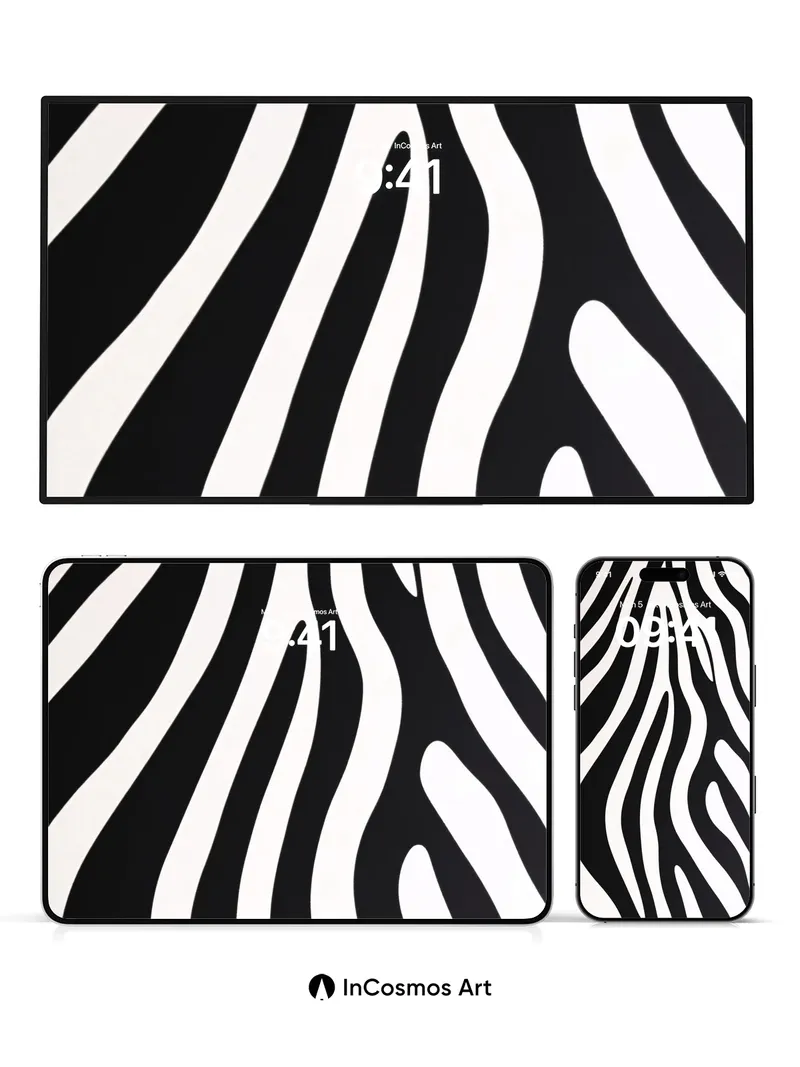 Bold Stride Wallpaper with Zebra Pulse