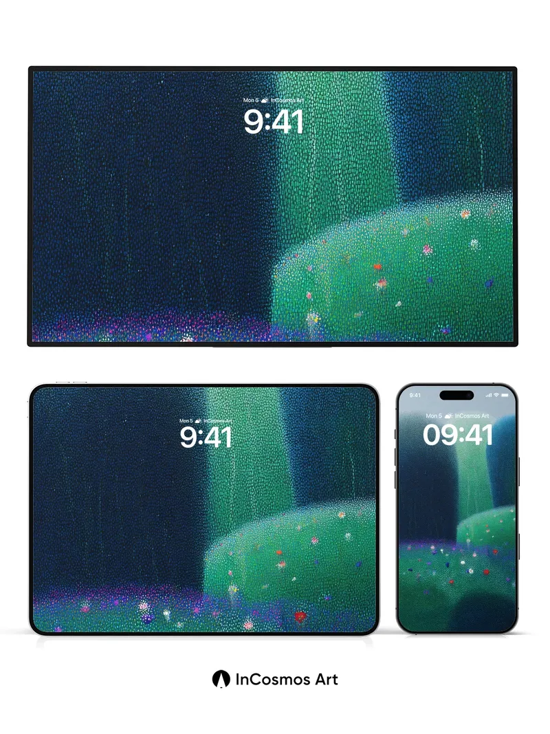 Mystic Meadow Wallpaper with Dot-Field Dreams