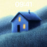 Whispering Hillside Wallpaper with Glowing Windows wallpaper for iPhone, iPad & Mac
