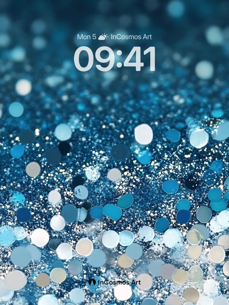 Frosted Nebula Wallpaper with Shimmering Particles wallpaper for iPhone, iPad & Mac