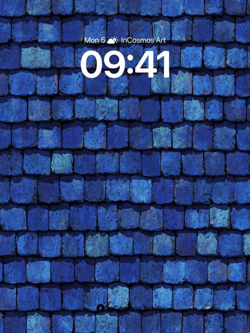 Midnight Tile Wallpaper with Whispering Shingles