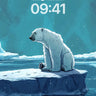 Solitary Icebound Wallpaper with Whispering Snow wallpaper for iPhone, iPad & Mac