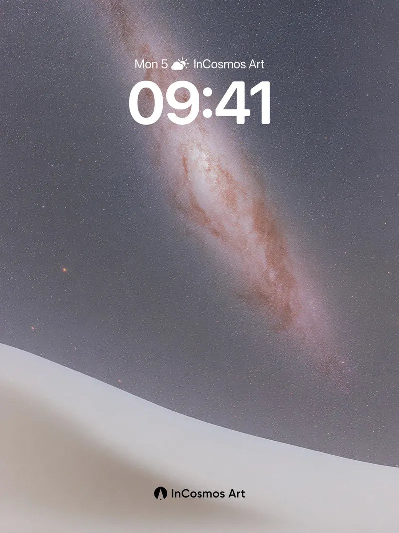 Solitary Horizon Wallpaper with Cosmic Veil