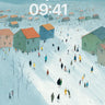 Winter Village Wallpaper wallpaper for iPhone, iPad & Mac