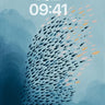 Oceanic Harmony Fish School Wallpaper wallpaper for iPhone, iPad & Mac