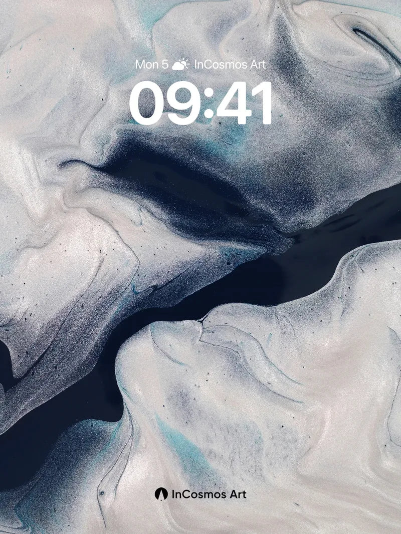 Serenity Flow Wallpaper with Ink Veins