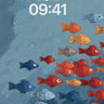 Vibrant Fish School Background wallpaper for iPhone, iPad & Mac