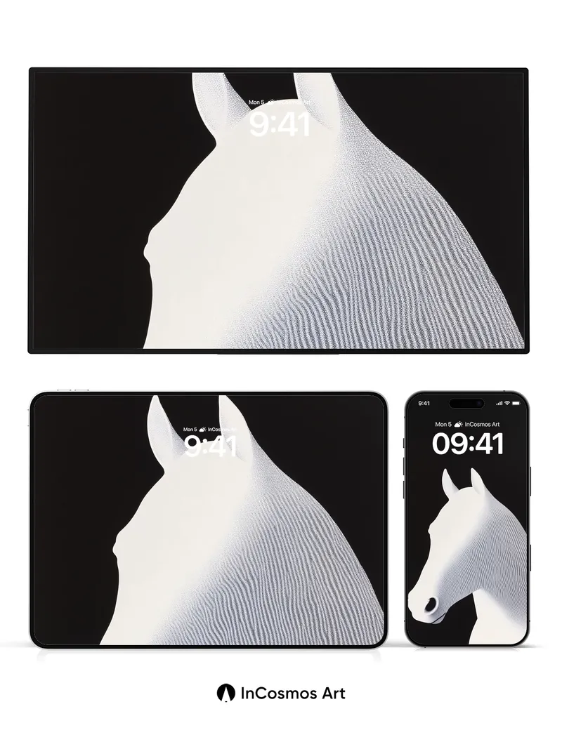 Silent Luminescence Wallpaper with Etched Lines