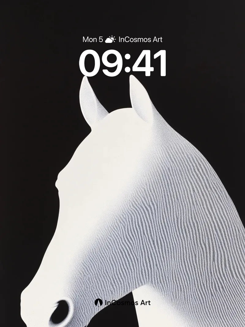 Silent Luminescence Wallpaper with Etched Lines