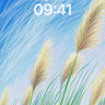 Whispering Grass Wallpaper with Sky-Brushed Light wallpaper for iPhone, iPad & Mac