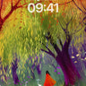 Autumn Whispers Wallpaper with Crimson Cloak wallpaper for iPhone, iPad & Mac
