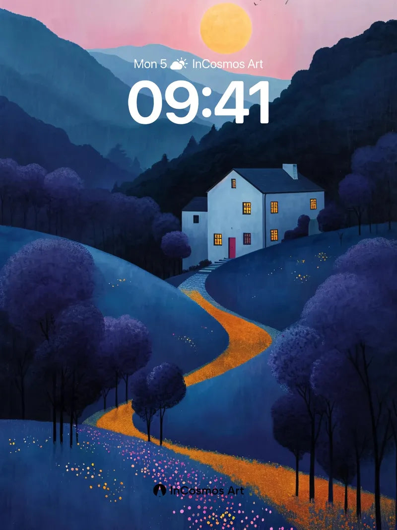 Luminous Valley Wallpaper with Whispering Path