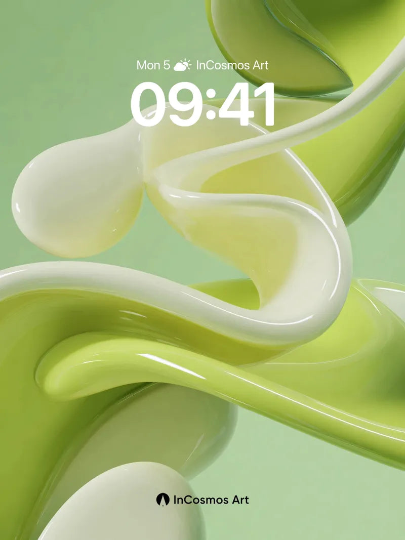 Luminous Wave Wallpaper with Ethereal Flow