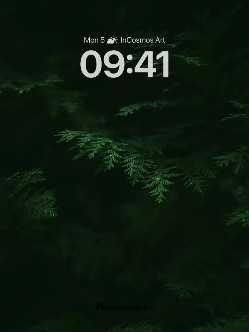 Midnight Fern Wallpaper with Whispering Needles