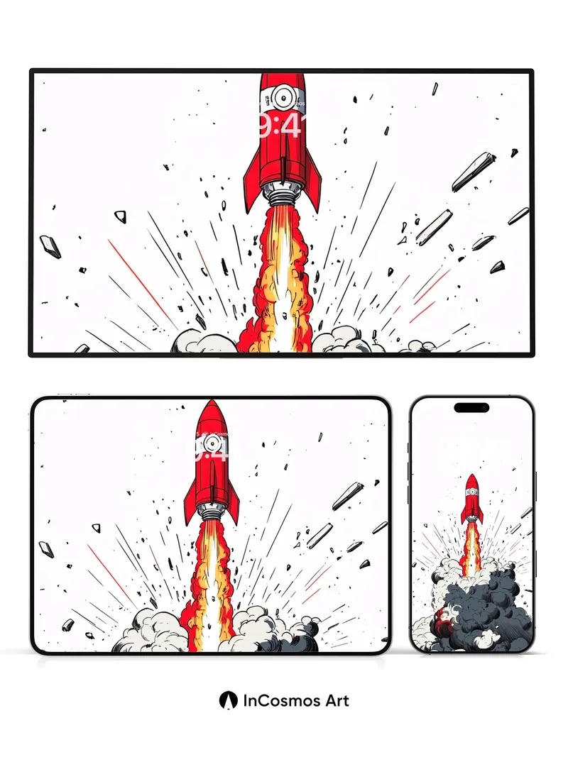 Ignition Fury Wallpaper with Comic Burst