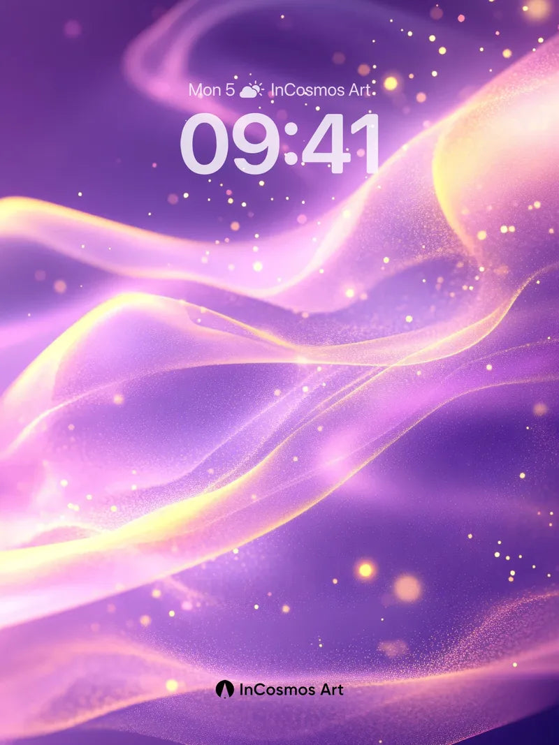 Luminous Veil Wallpaper with Ethereal Particles