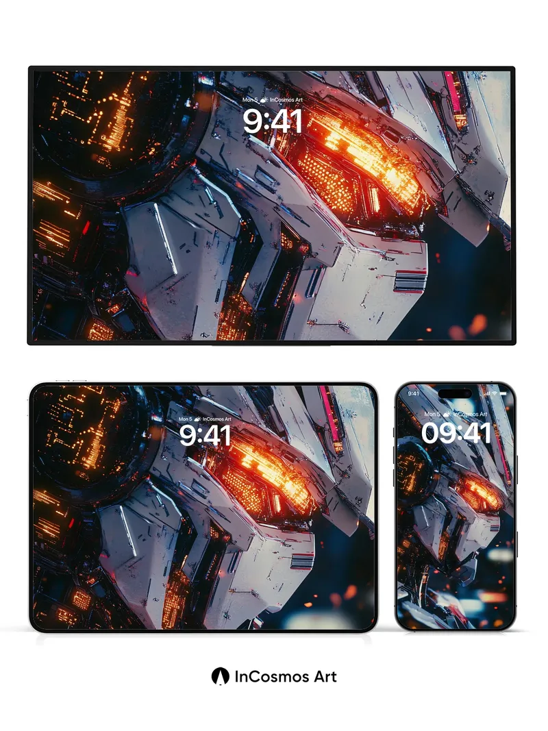 Neon Pulse Wallpaper with Circuit Veins