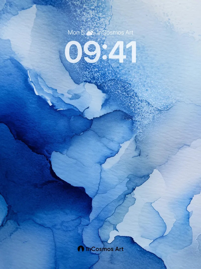 Serenity Abyss Wallpaper with Liquid Light