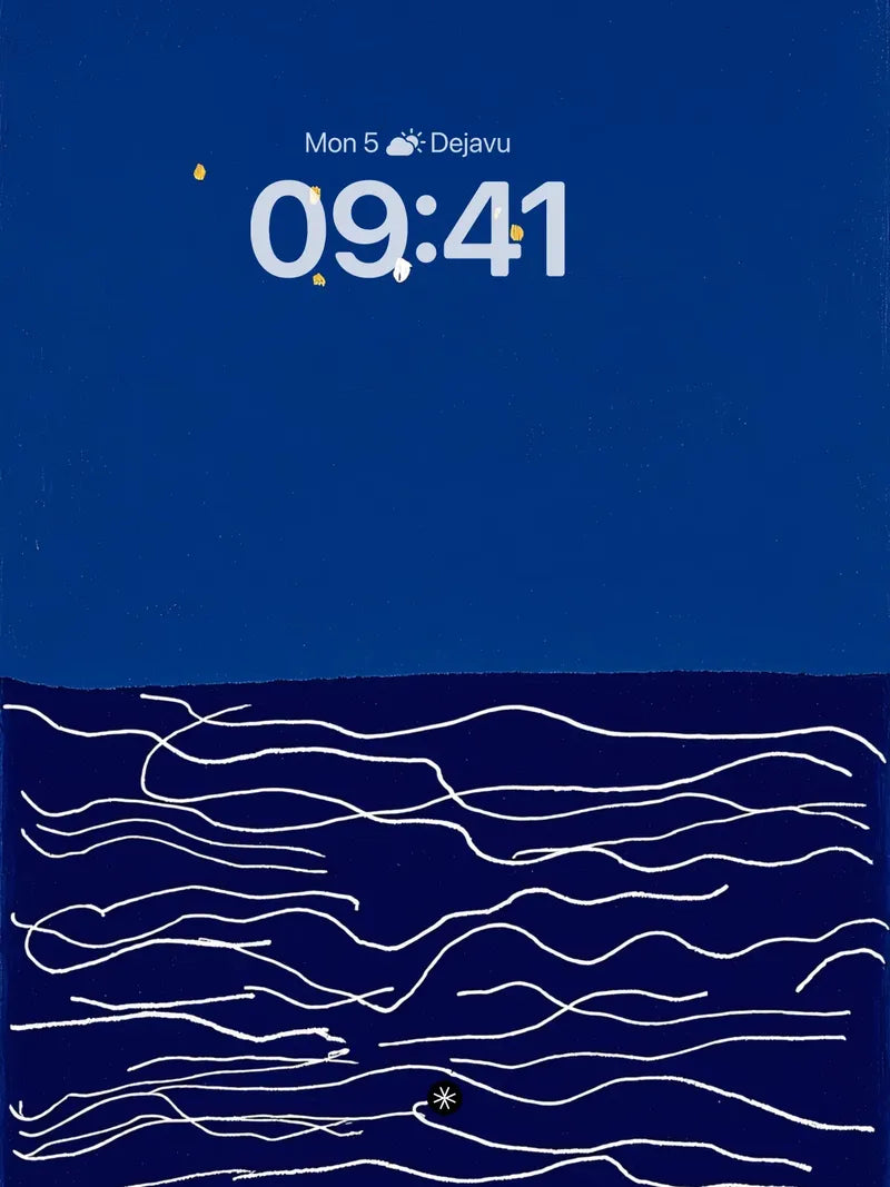 Deep Blue Serenity Night Sky Wallpaper wallpaper for iPhone, iPad & Mac