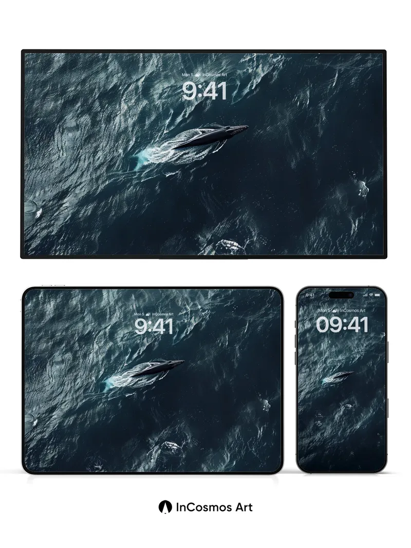 Whispering Depths Wallpaper with Oceanic Silence