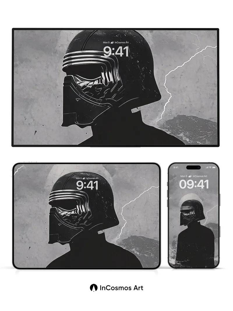 Stormborn Silhouette Wallpaper with Thundered Sky