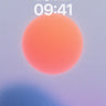 Serene Horizon Wallpaper with Soft Orb Glow wallpaper for iPhone, iPad & Mac
