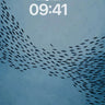 Blue Ocean Fish School Wallpaper wallpaper for iPhone, iPad & Mac