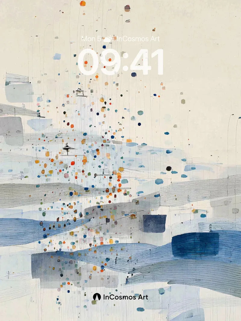 Quiet Confetti Wallpaper with Hazy Drift wallpaper for iPhone, iPad & Mac