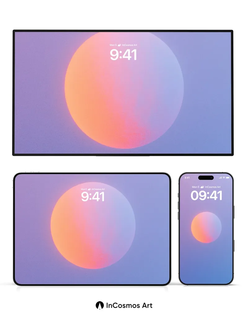 Serene Gradient Wallpaper with Soft Orb