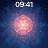 Cosmic Bloom Wallpaper with Starlit Fractal Core wallpaper for iPhone, iPad & Mac