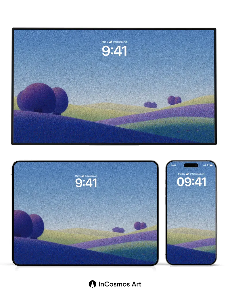 Serenity Sphere Wallpaper with Rolling Hues