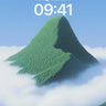 Serene Peak Wallpaper with Cloud Veil wallpaper for iPhone, iPad & Mac