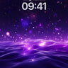Cosmic Luminance Wallpaper with Electric Waves wallpaper for iPhone, iPad & Mac