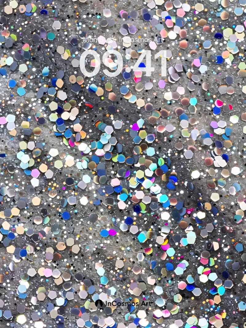 Cosmic Confetti Wallpaper with Iridescent Sparkle