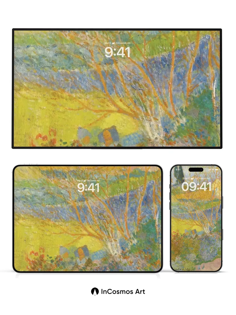 Golden Hush Wallpaper with Dappled Light