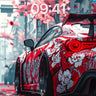 Cherry Bloom Wallpaper with Crimson Velocity wallpaper for iPhone, iPad & Mac