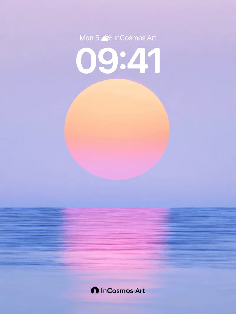 Serenity Sphere Wallpaper with Ocean Reflection