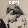 Whispering Shadows Wallpaper with Charcoal Intimacy wallpaper for iPhone, iPad & Mac