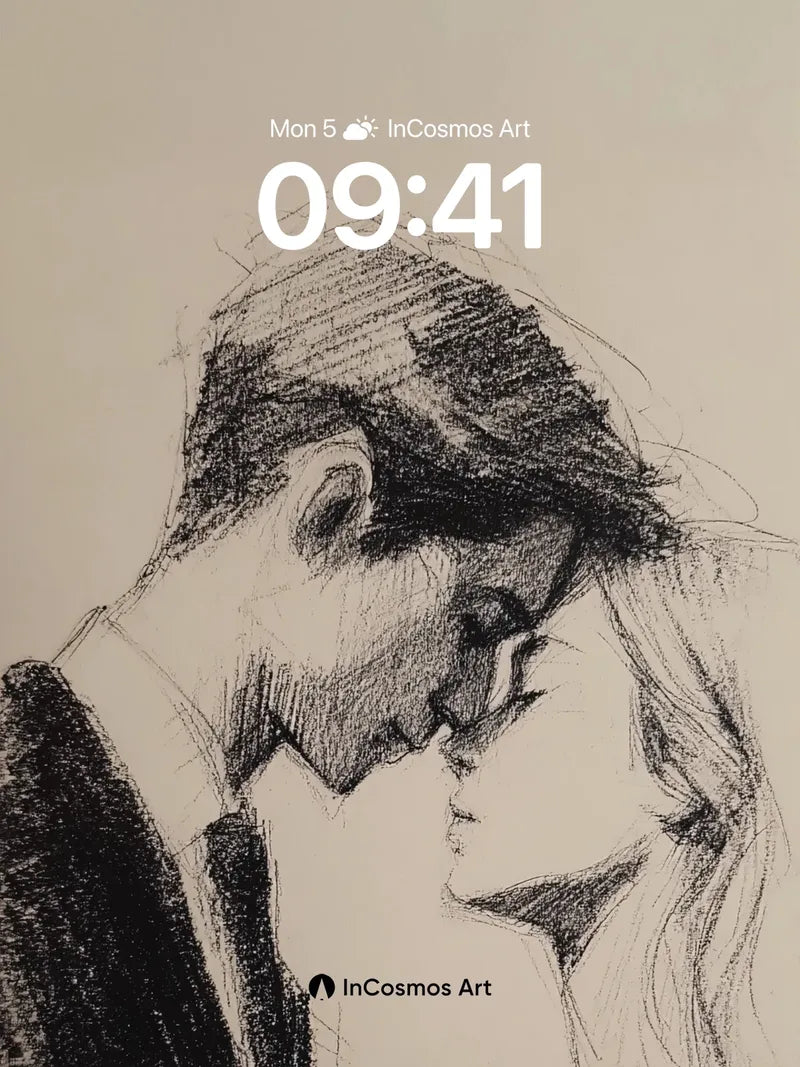 Whispering Shadows Wallpaper with Charcoal Intimacy