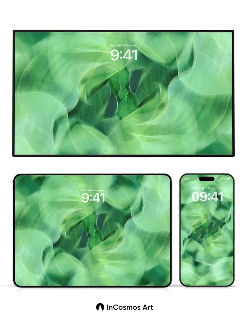 Whispering Canopy Wallpaper with Ethereal Light