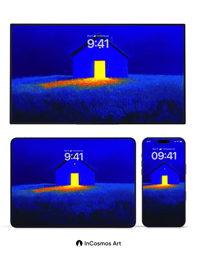 Serenity Beacon Wallpaper with Golden Threshold