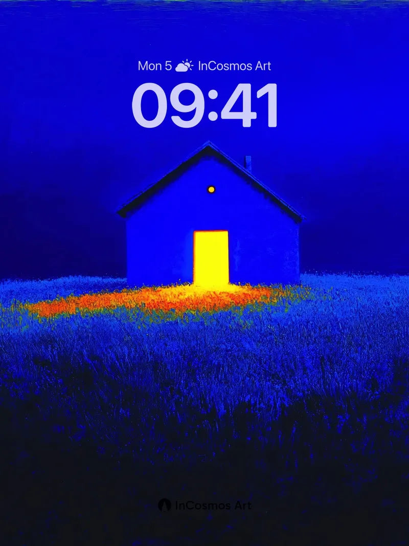 Serenity Beacon Wallpaper with Golden Threshold