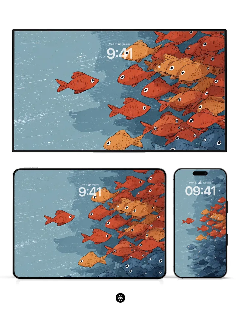 Vivid Ocean Life Background