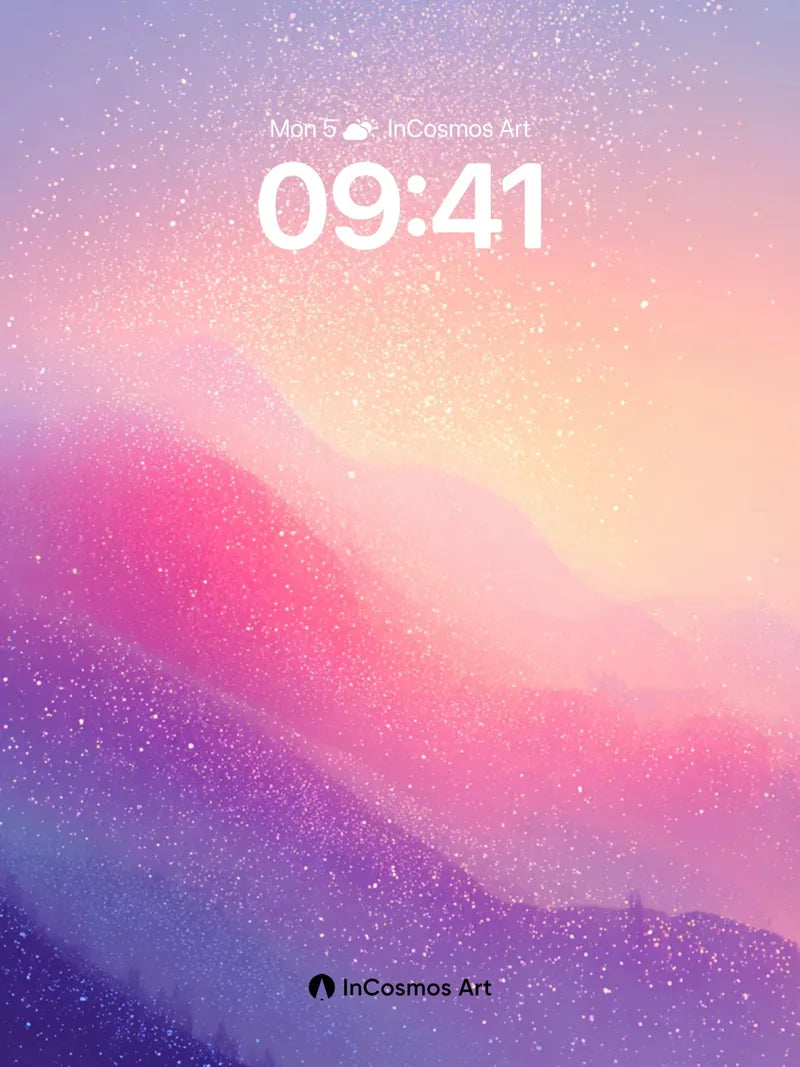 Cosmic Hush Wallpaper with Starlight Veil