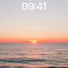 Serene Horizon Wallpaper with Sunset Hush wallpaper for iPhone, iPad & Mac