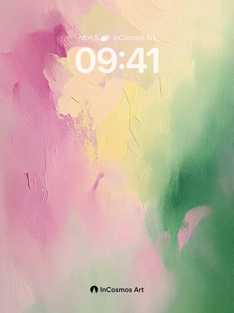 Whispering Canvas Wallpaper with Soft Hues