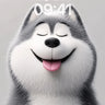 Joyful Husky Wallpaper with Soft Fur Texture wallpaper for iPhone, iPad & Mac